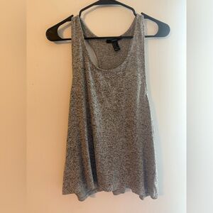 Forever 21 Gray Marled Racerback Tank Top – Size M